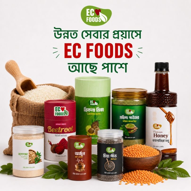 মধু, ঘি ও তেল প্রোডাক্ট কোলাজ
