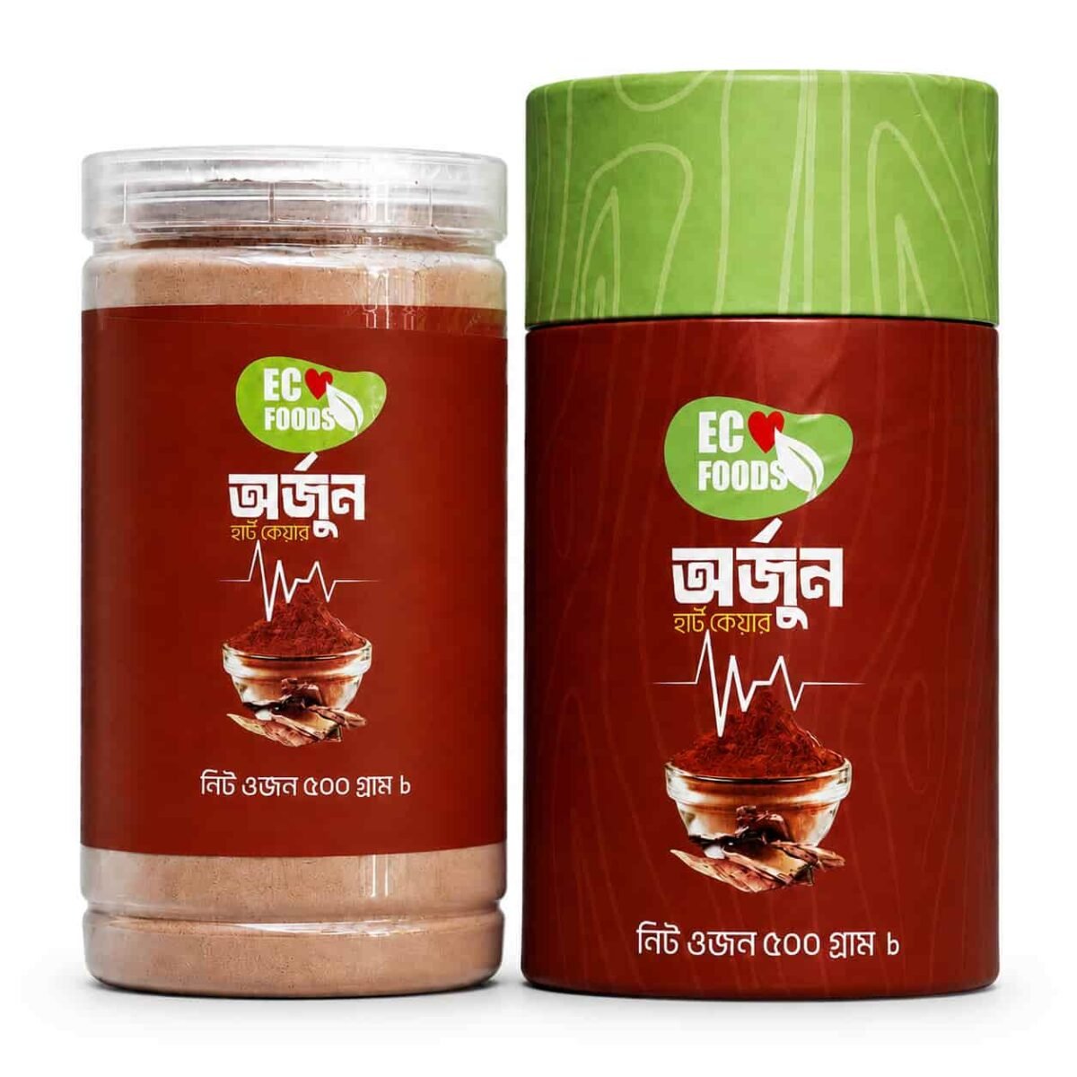 Arjun Powder 500 G jar and tube packs - Eco Foods