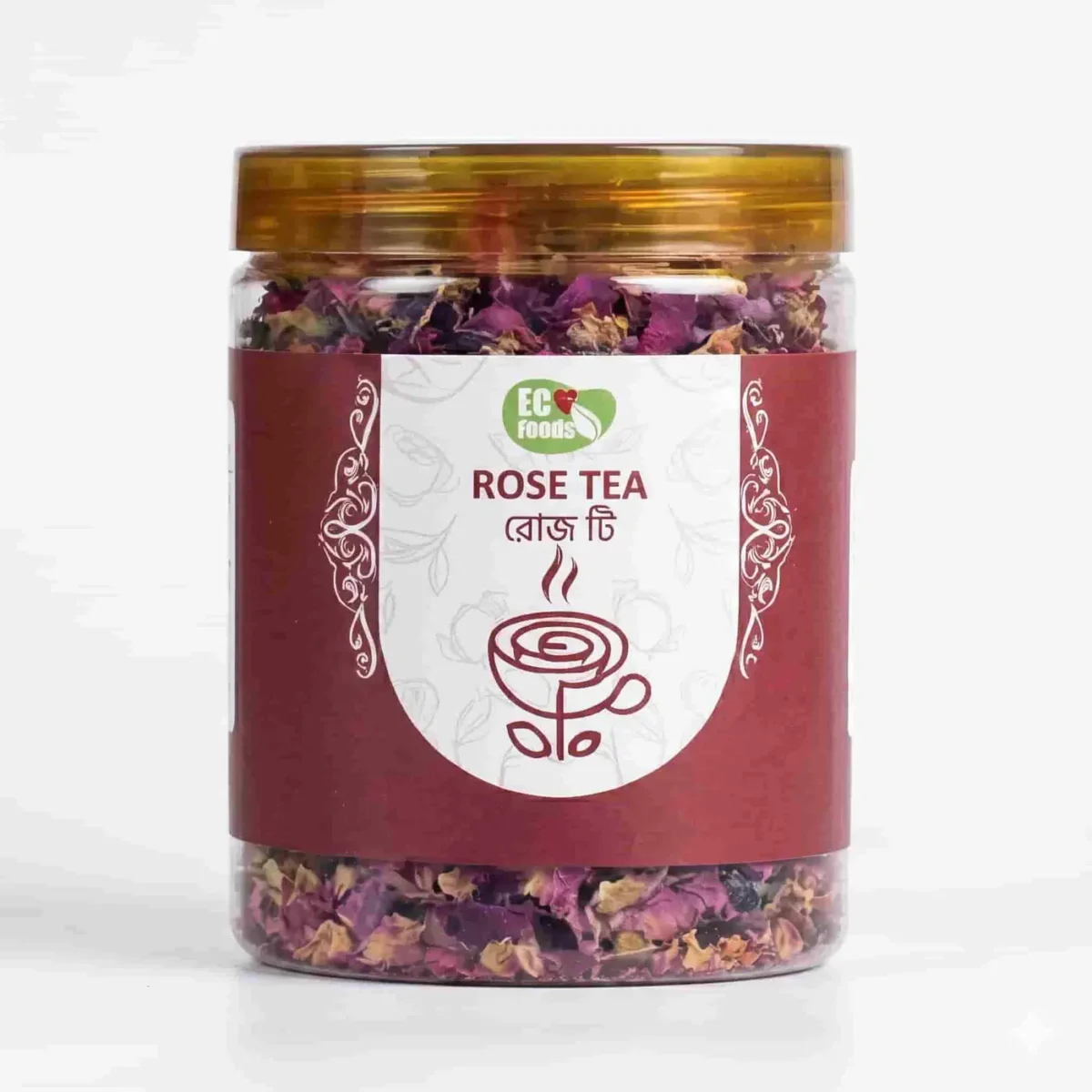 Rose Tea jar front - Eco Foods
