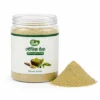 Stevia Powder 250 G open jar with a mound of stevia powder - Eco Foods